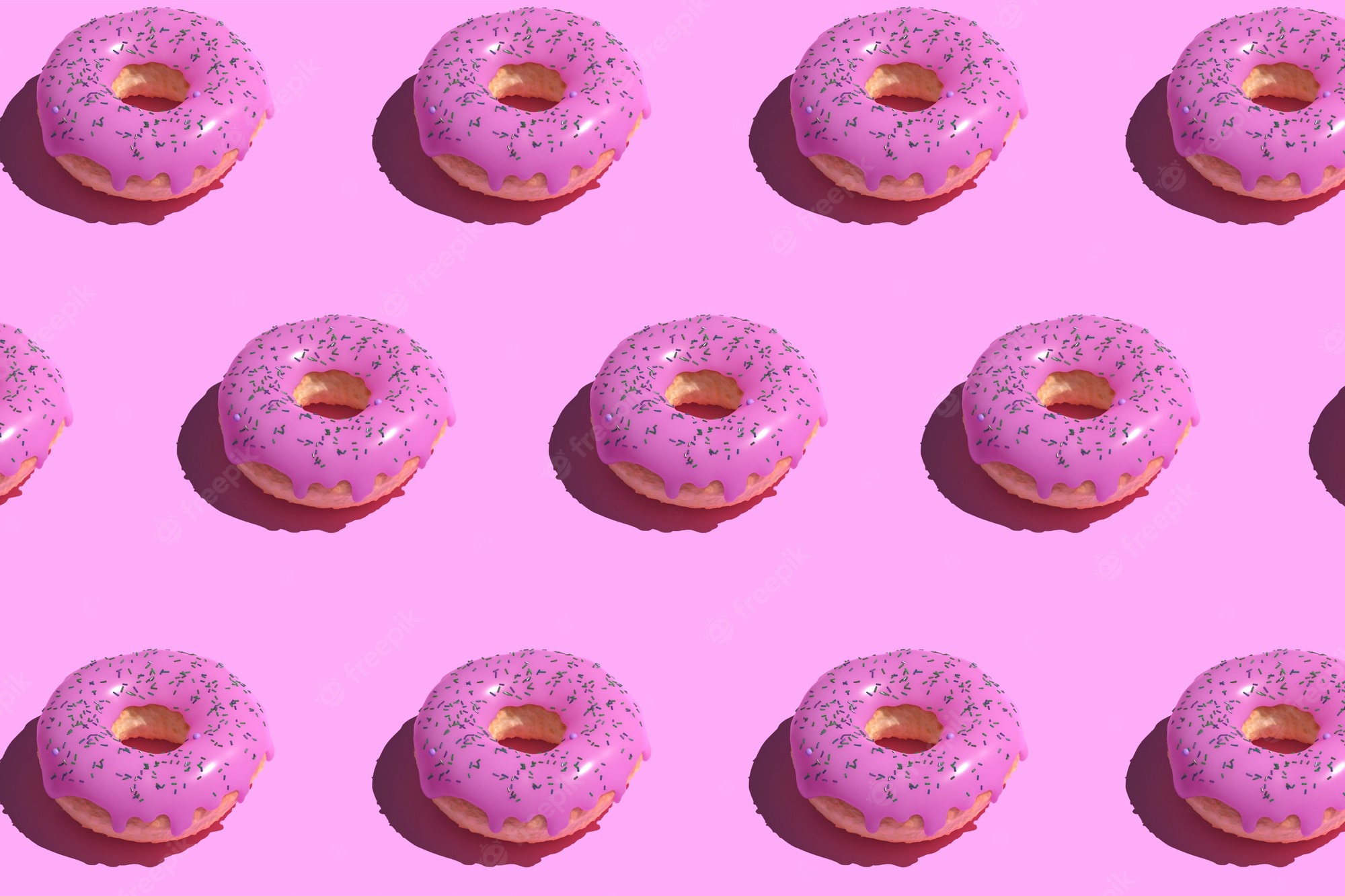 pink glazed donut pattern pastel 105538 758