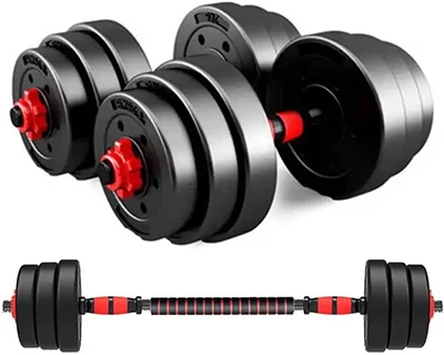 Kit Anilhas E Barras Ajustaveis 20kg Home Gym Fitness